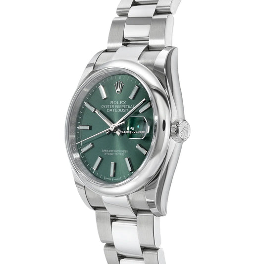 Rolex Datejust 126200 Mint Green Oyster
