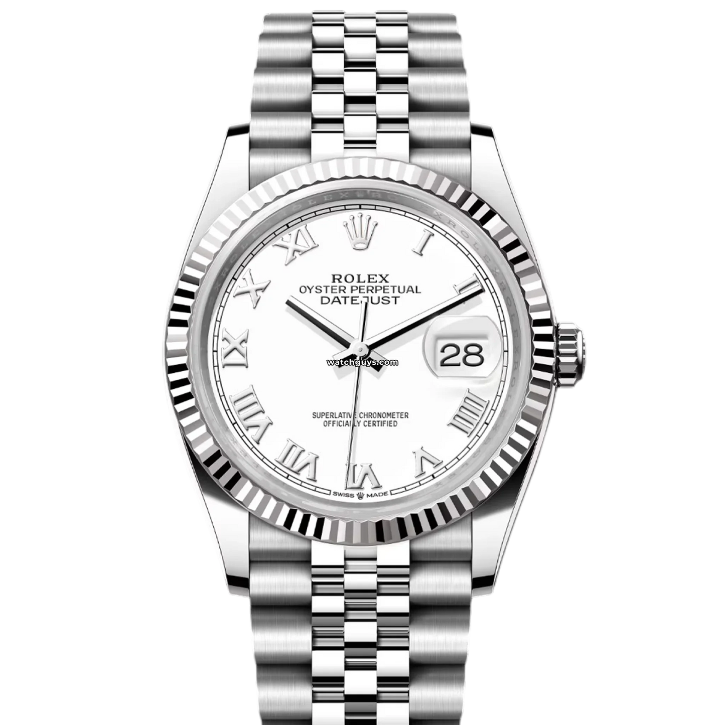 Rolex Datejust 126234 White Roman Dial