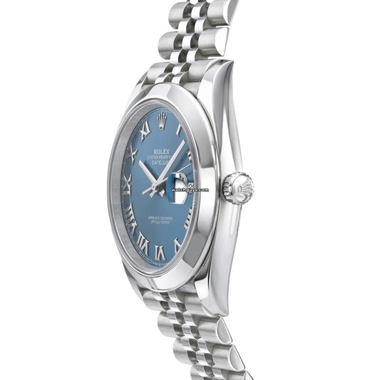 Rolex Datejust 126300 Azzurro Blue Roman Jubilee