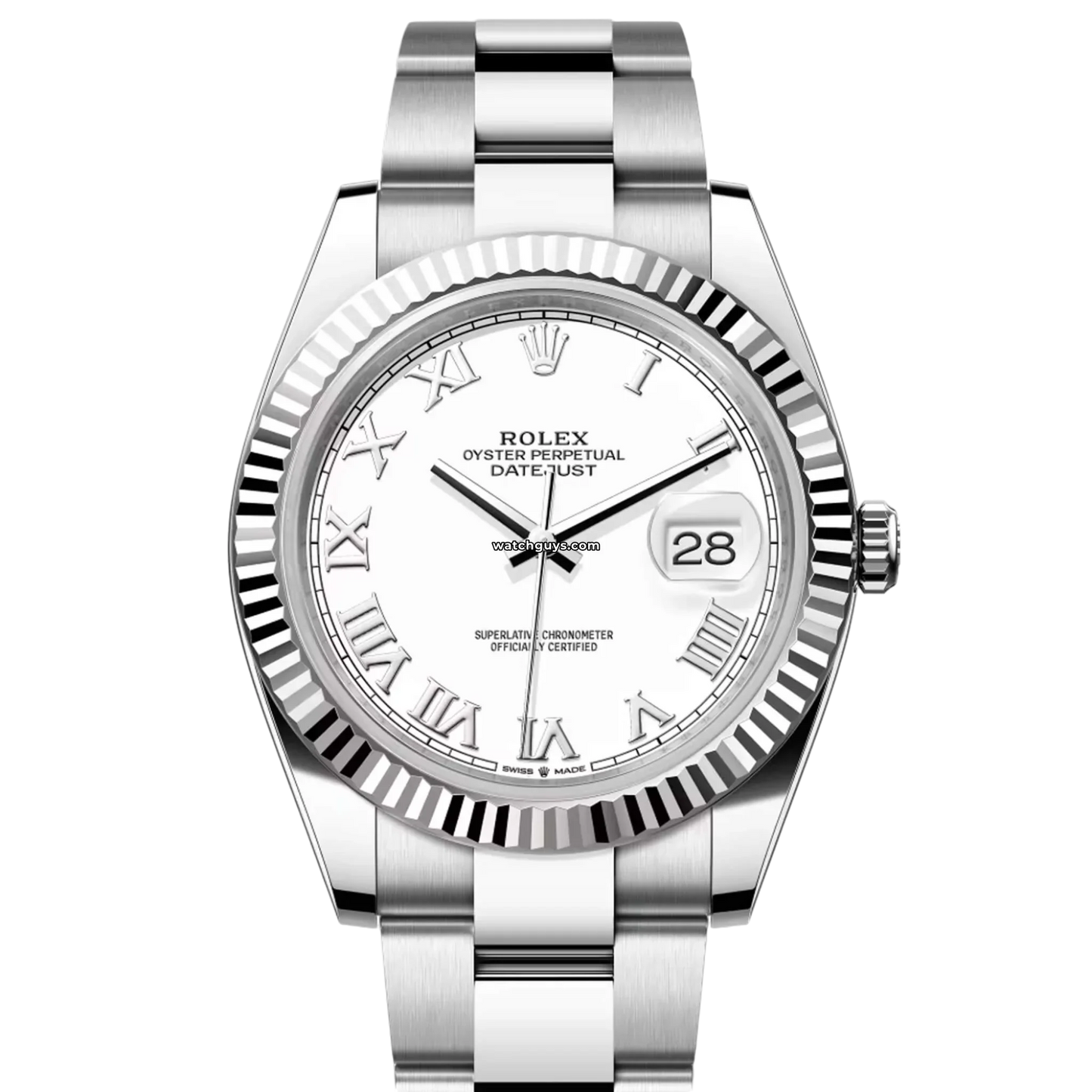 Rolex Datejust 126334 White Roman Oyster