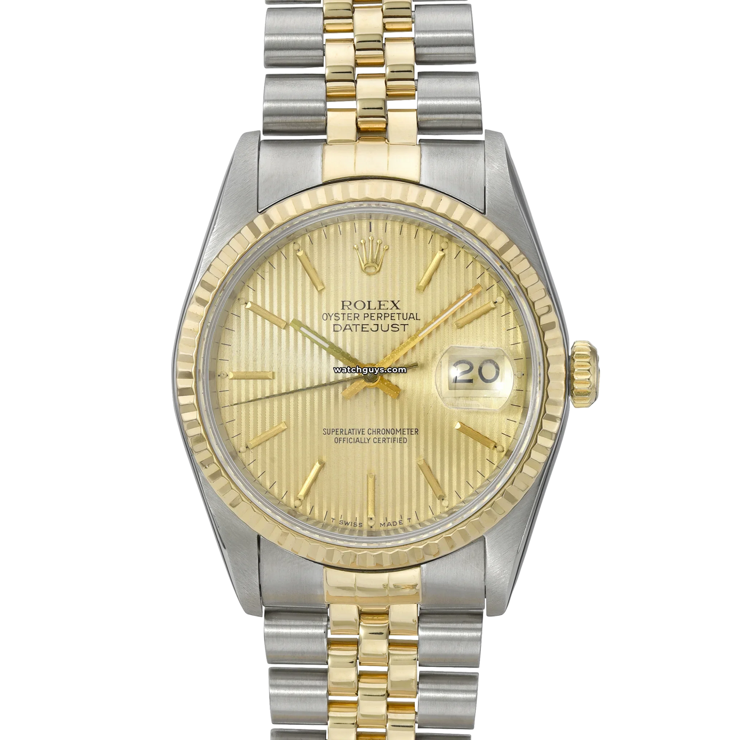 Rolex Datejust 16233 Champagne Tapestry