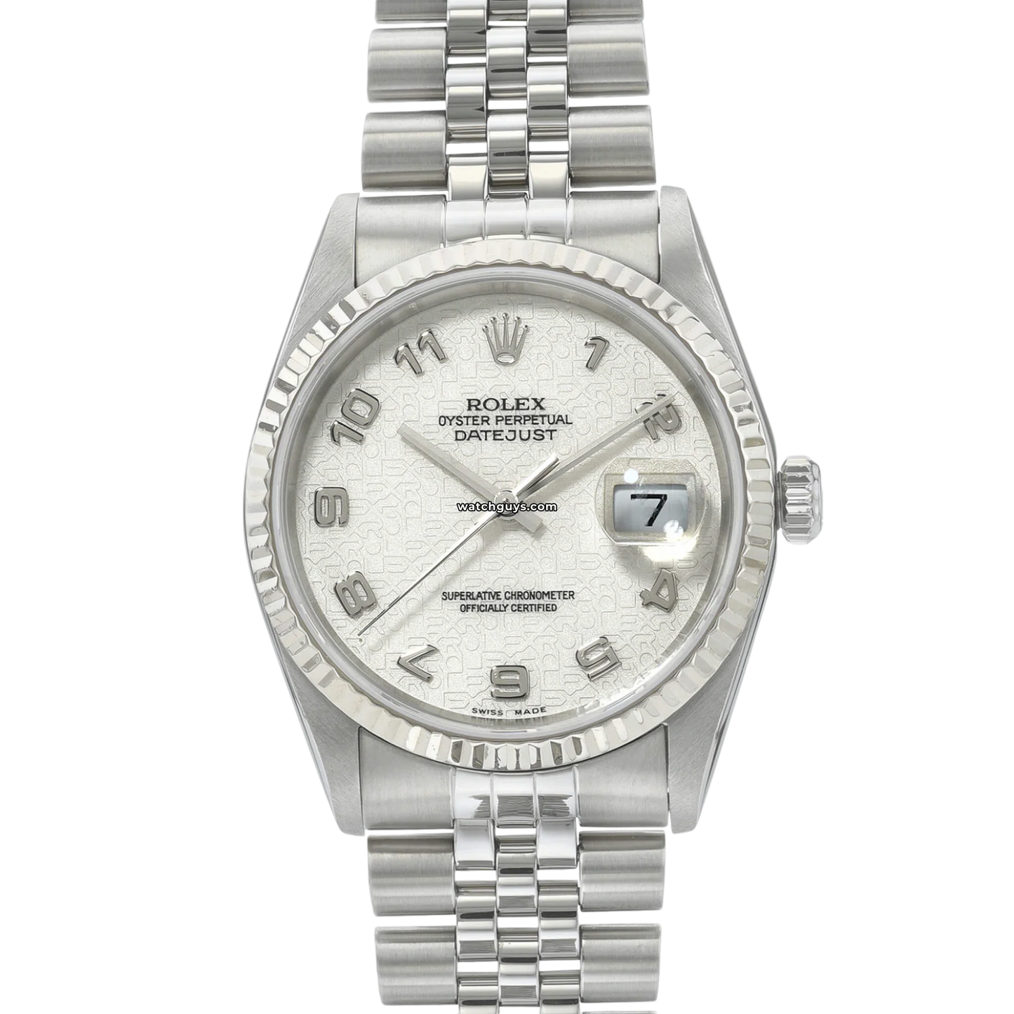 Rolex Datejust 16234 Ivory Jubilee Arabic