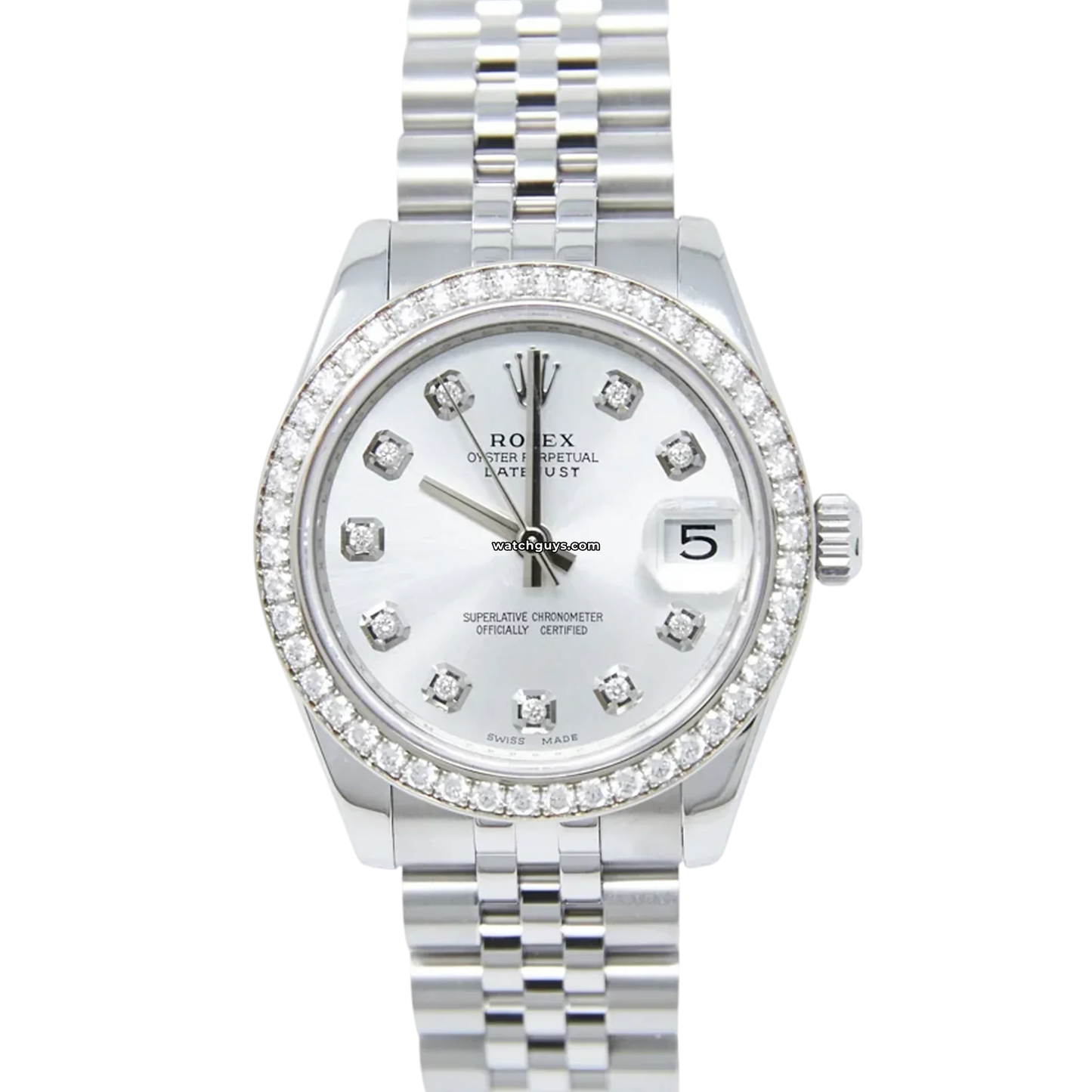 Rolex Datejust 178384 Silver Diamond Jubilee