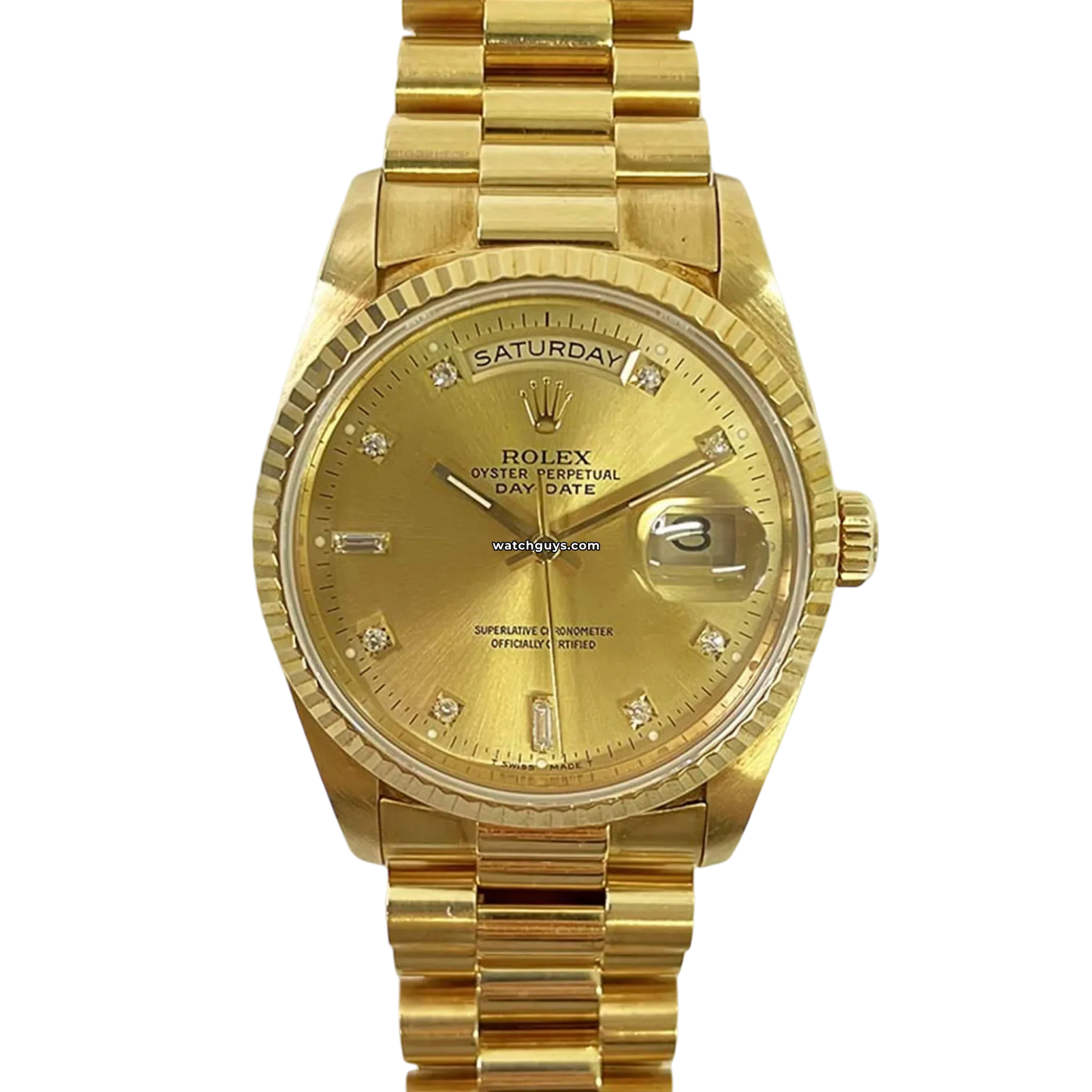 Rolex Day-Date 18238 Champagne Diamond President