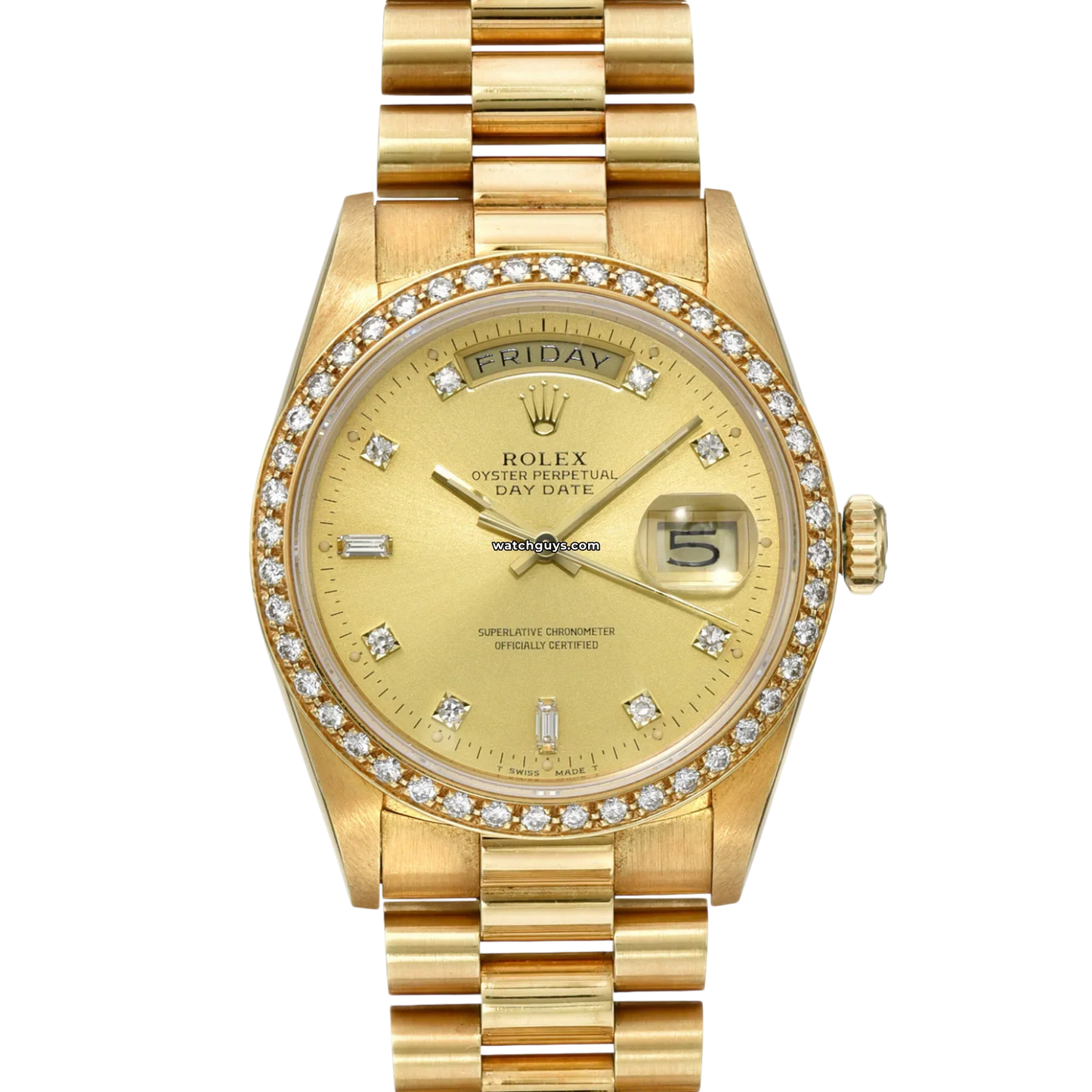 Rolex Day-Date 18348 Champagne Diamond