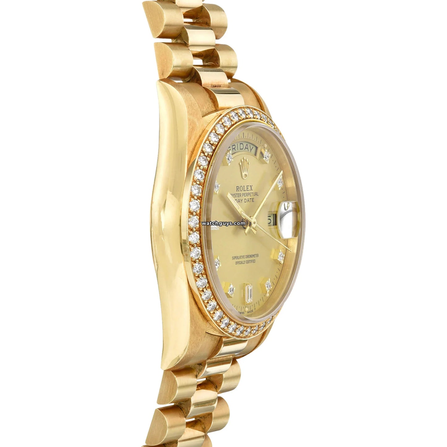 Rolex Day-Date 18348 Champagne Diamond