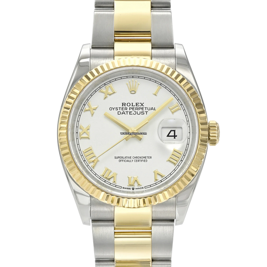 Rolex Datejust 126233 White Roman Oyster