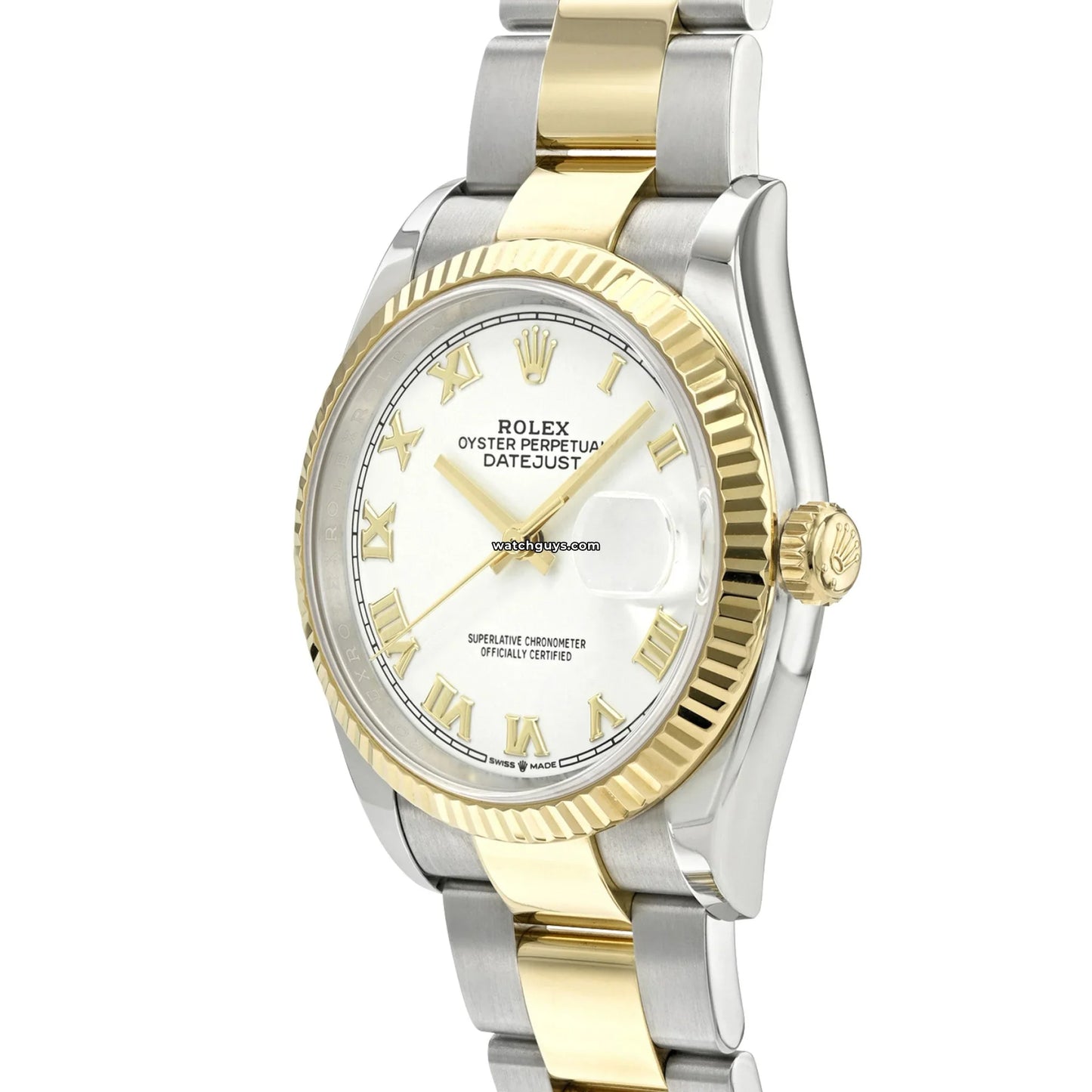 Rolex Datejust 126233 White Roman Oyster
