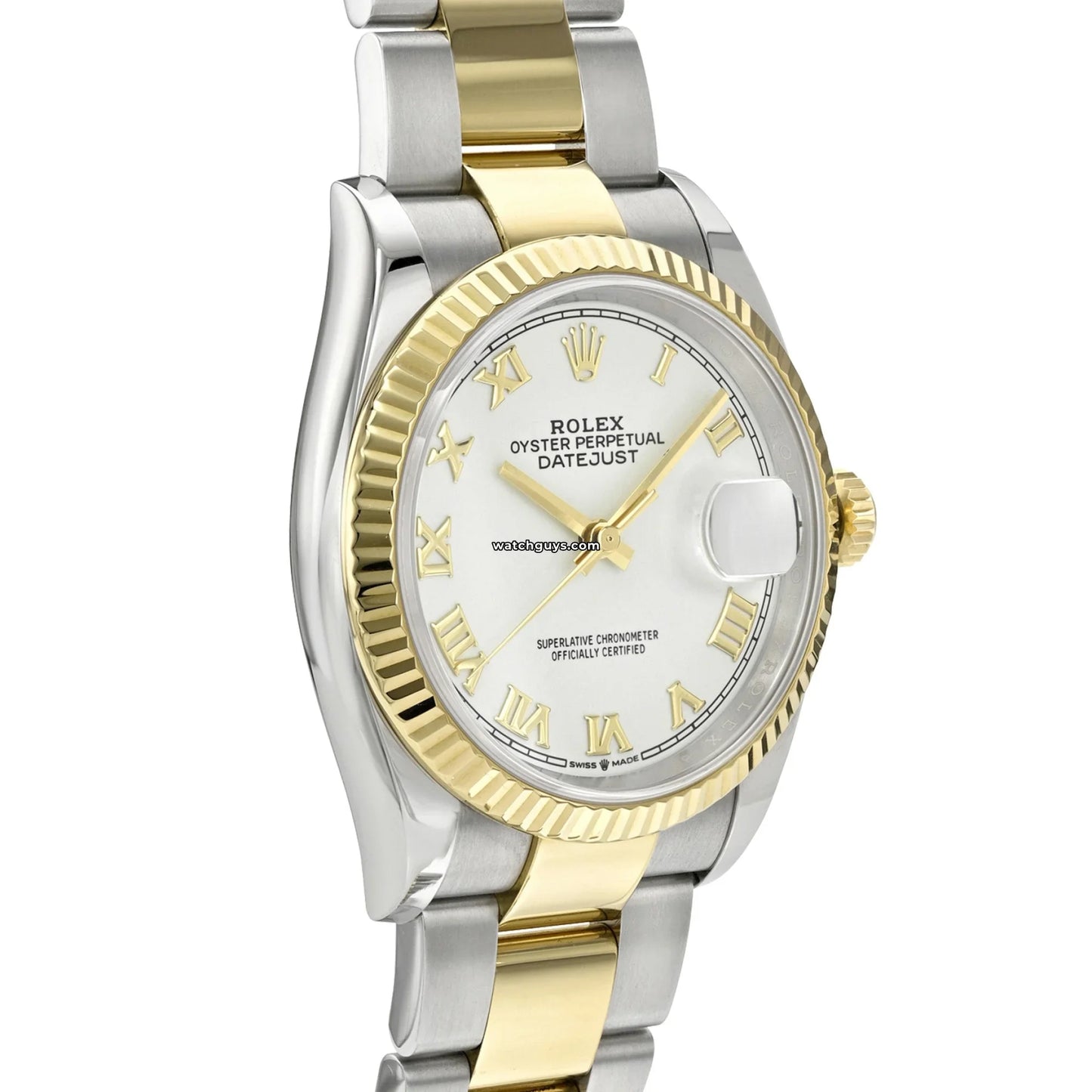 Rolex Datejust 126233 White Roman Oyster