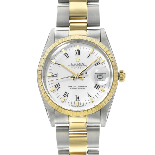 Rolex Date 15053 White Two Tone