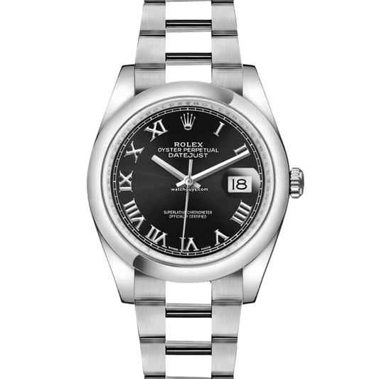 Rolex Datejust 116200 Black Roman Oyster