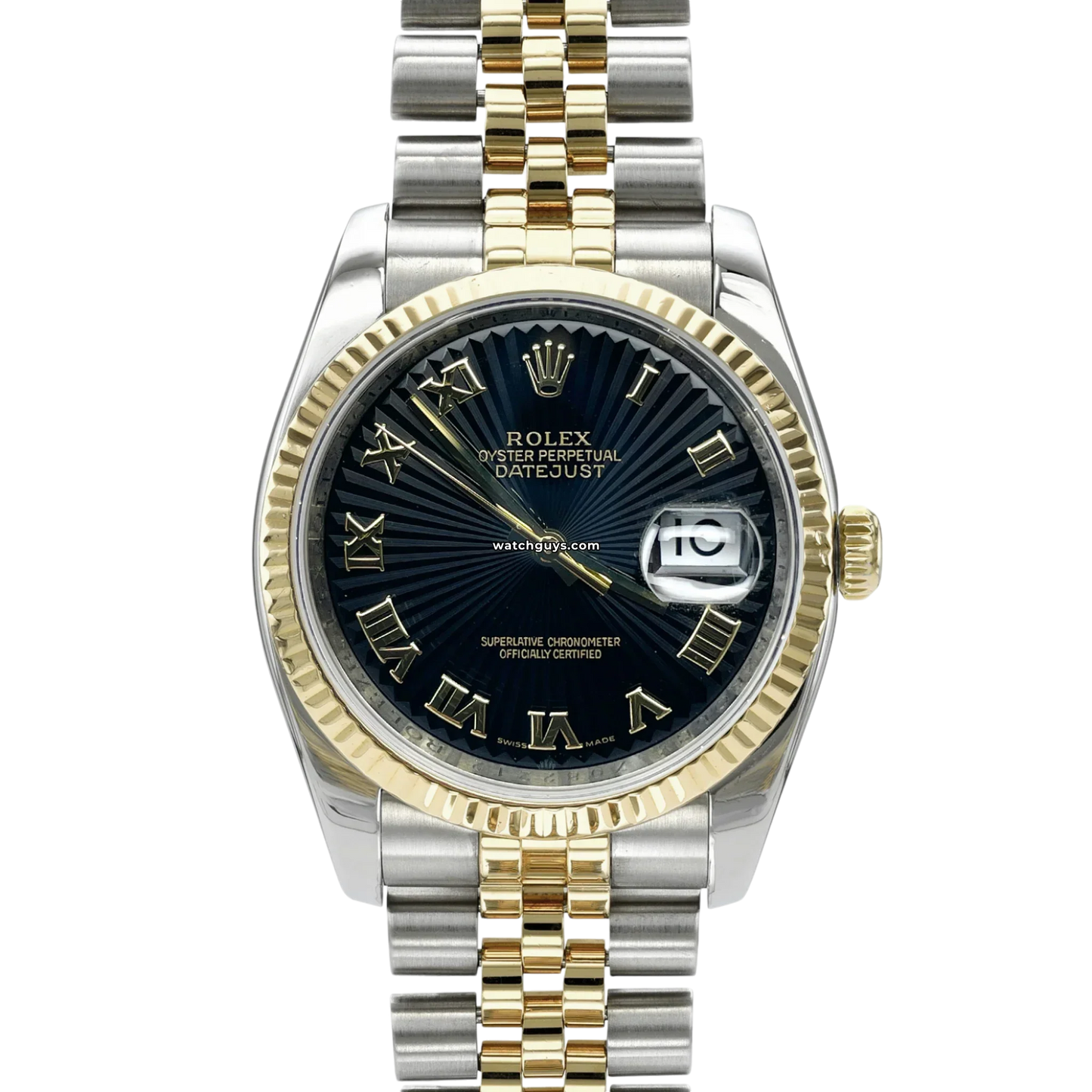Rolex Datejust 116233 Black Sunbeam Jubilee