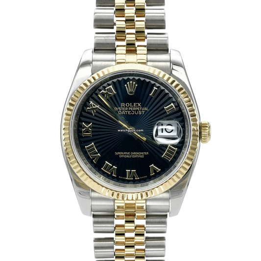 Rolex Datejust 116233 Black Sunbeam Jubilee