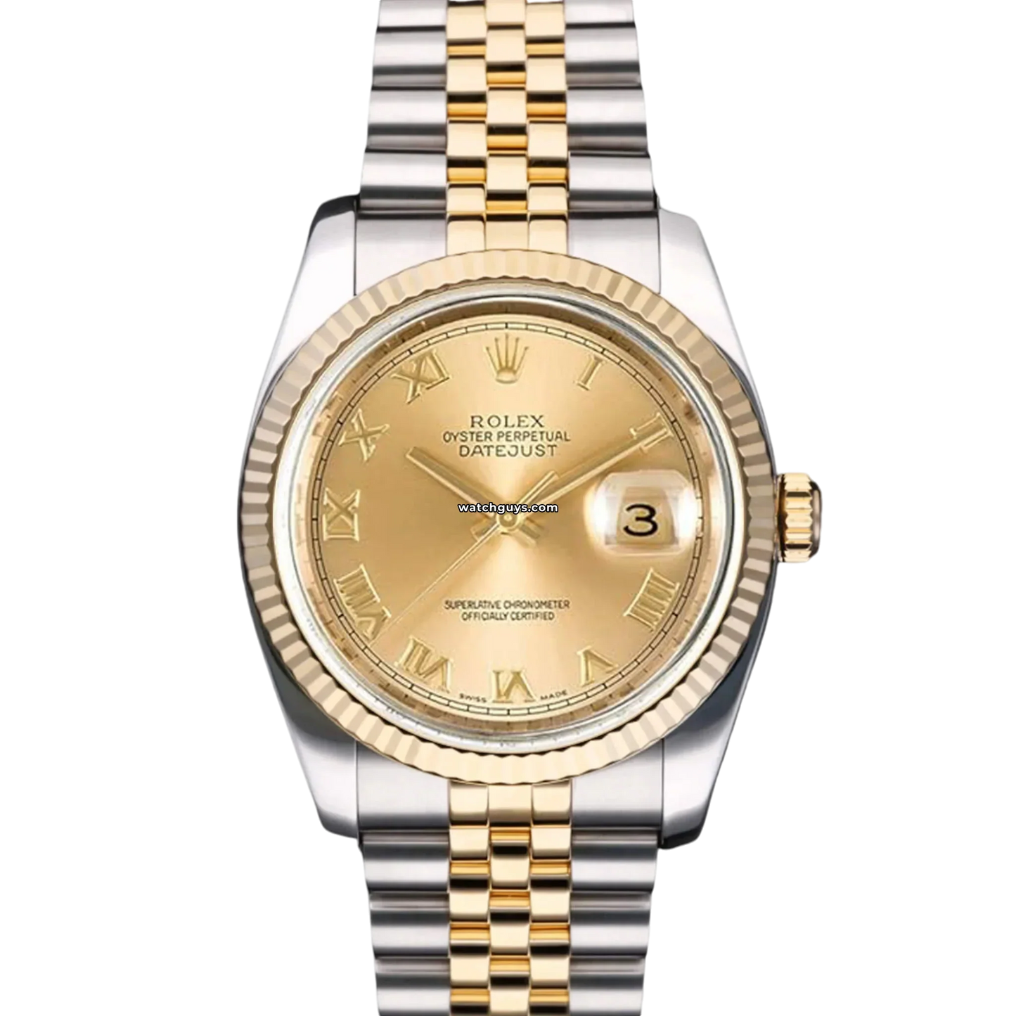 Rolex Datejust 116233 Champagne Roman Jubilee