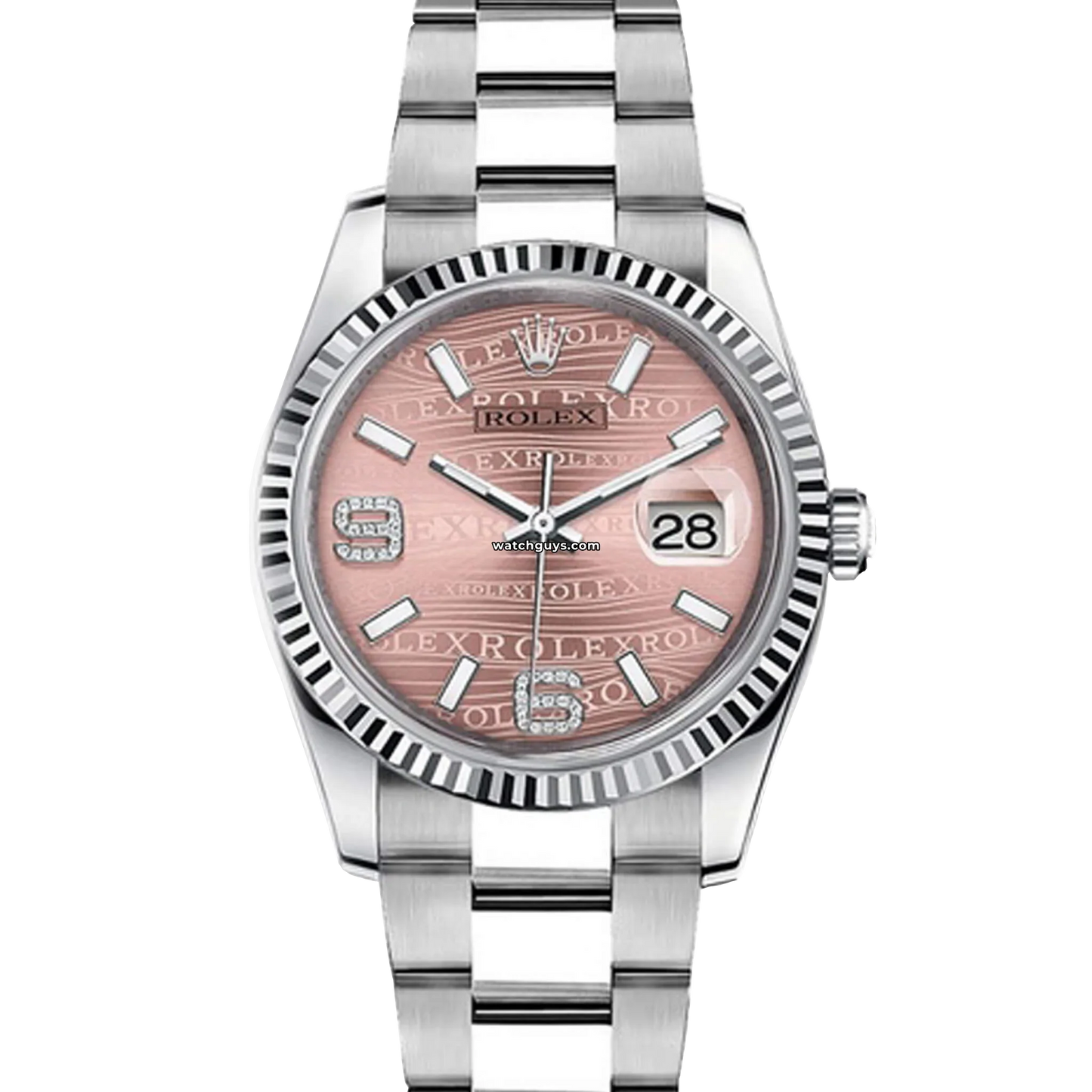 Rolex Datejust 116234 Pink Wave Diamond