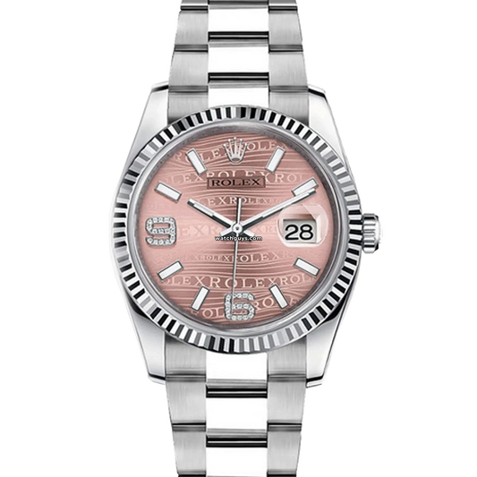 Rolex Datejust 116234 Pink Wave Diamond
