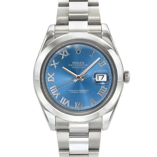 Rolex Datejust 116300 Azzurro Blue Oyster