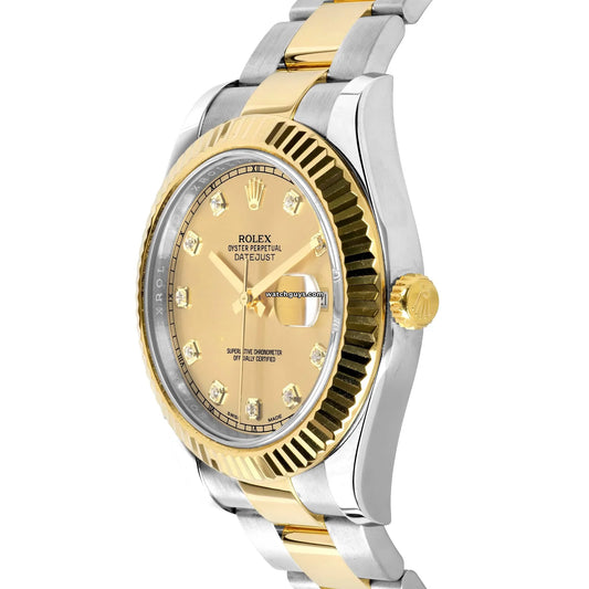 Rolex Datejust 116333 Champagne Diamond Dial