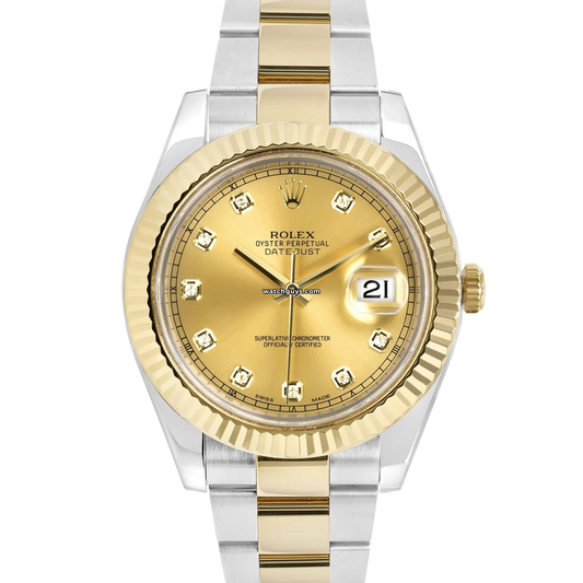 Rolex Datejust 116333 Champagne Diamond Dial