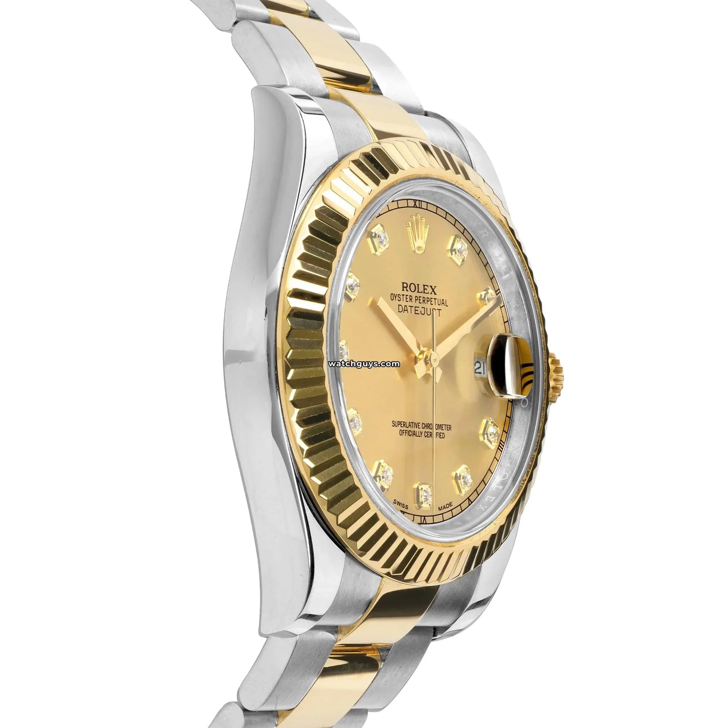 Rolex Datejust 116333 Champagne Diamond Dial