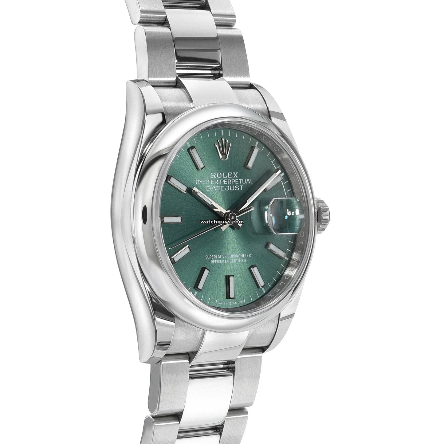 Rolex Datejust 126200 Mint Green Oyster