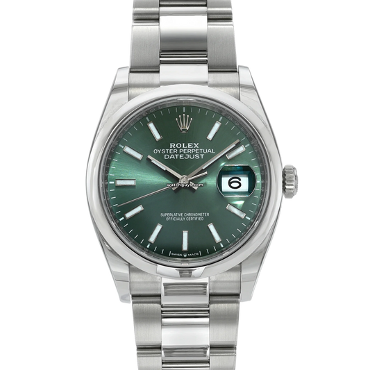 Rolex Datejust 126200 Mint Green Oyster