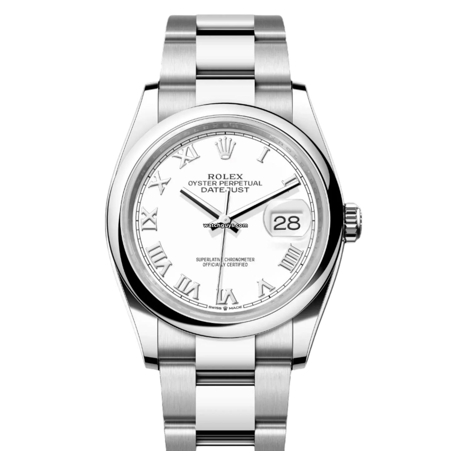 Rolex Datejust 126200 White Roman