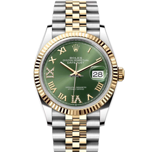 Rolex Datejust 126233 Green Roman Jubilee