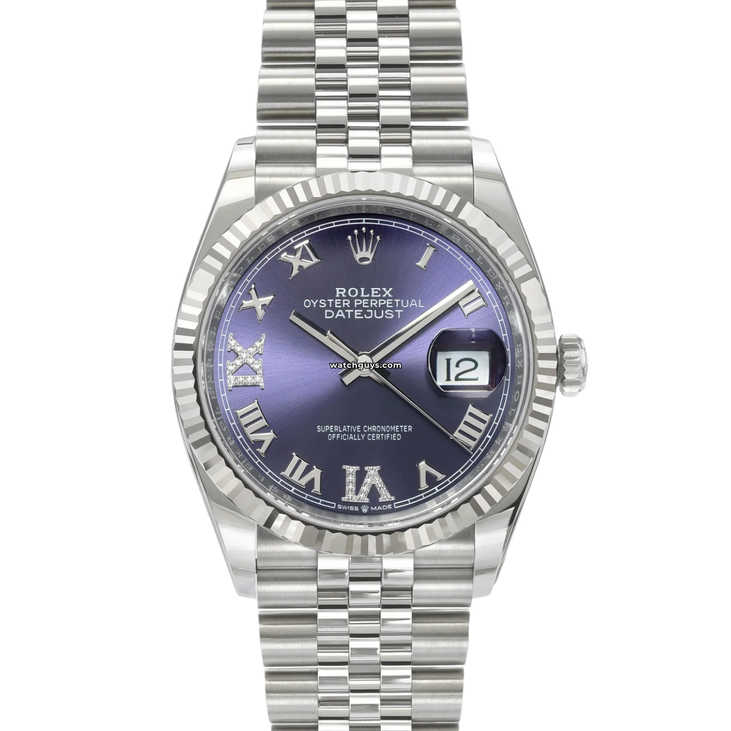 Rolex Datejust 126234 Purple Aubergine Diamond