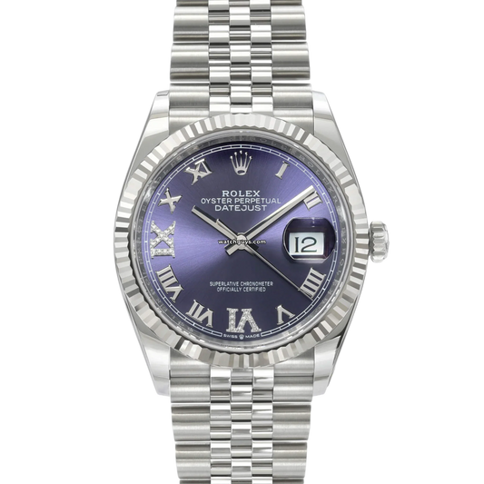 Rolex Datejust 126234 Purple Aubergine Diamond