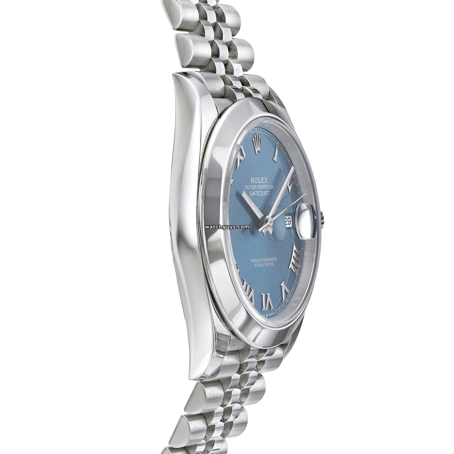 Rolex Datejust 126300 Azzurro Blue Roman Jubilee