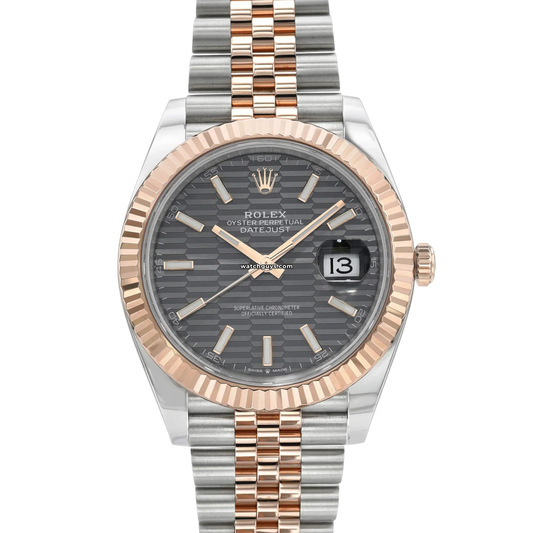 Rolex Datejust 126331 Slate Fluted Motif Jubilee