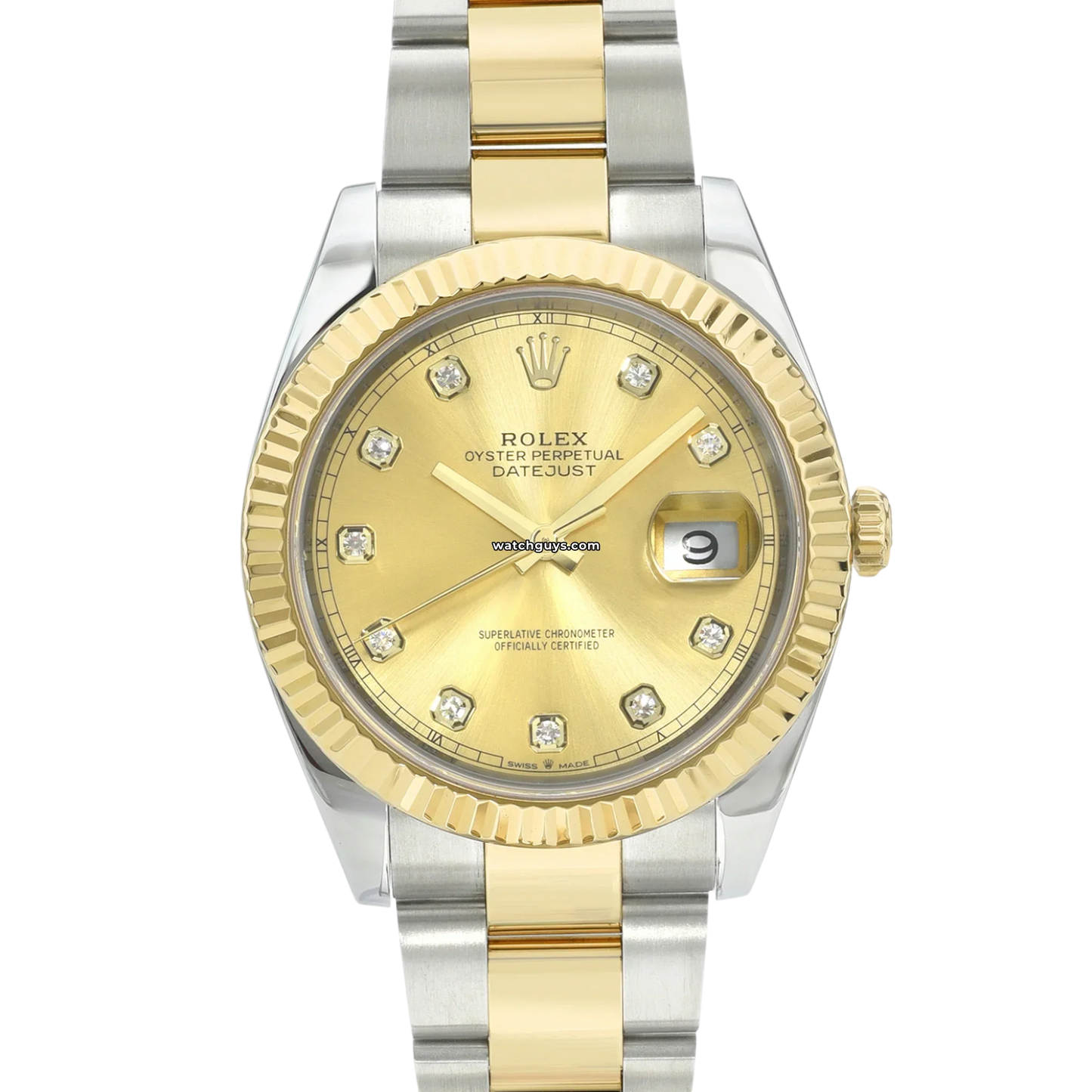 Rolex Datejust 126333 Champagne Diamond Oyster
