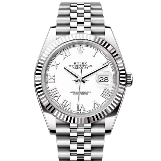 Rolex Datejust 126334 White Roman Jubilee