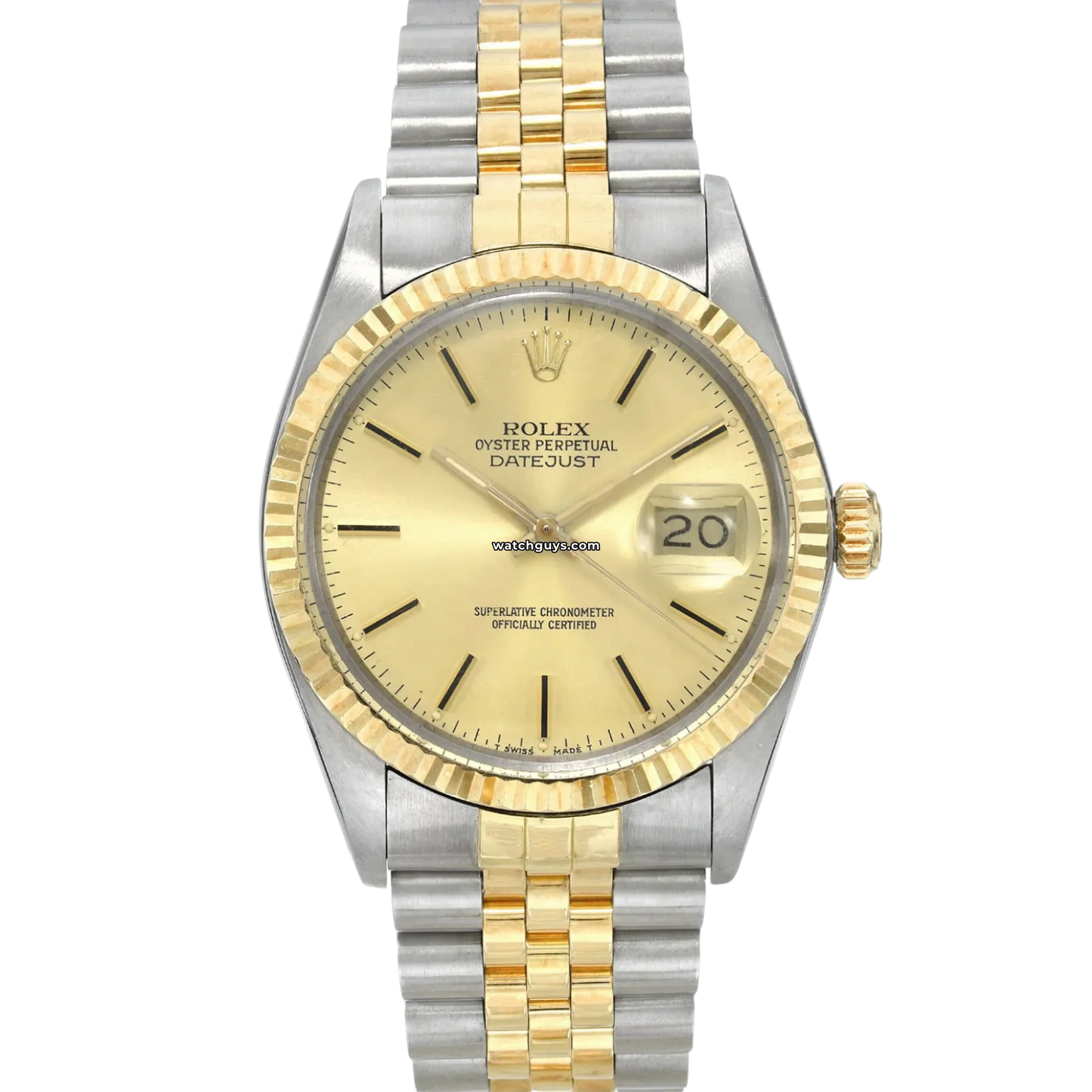 Rolex Datejust 16013 Two Tone Champagne