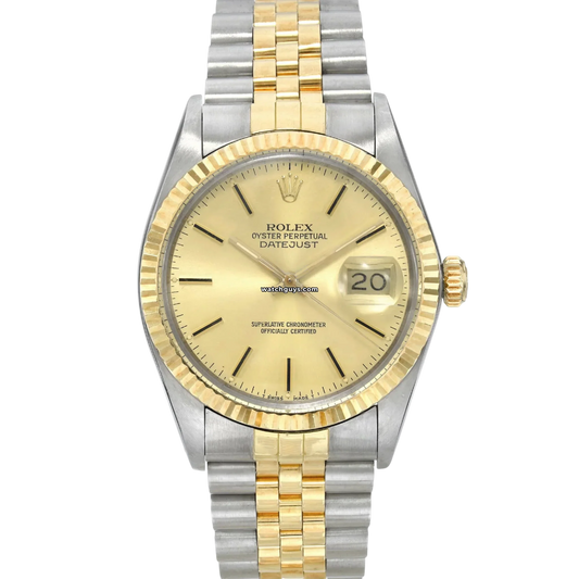 Rolex Datejust 16013 Two Tone Champagne