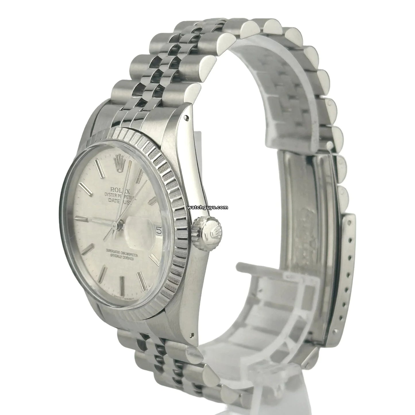 Rolex Datejust 16030 Silver Linen