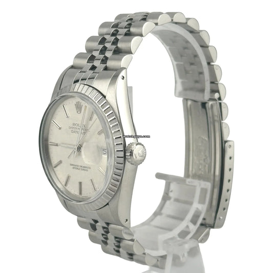 Rolex Datejust 16030 Silver Linen