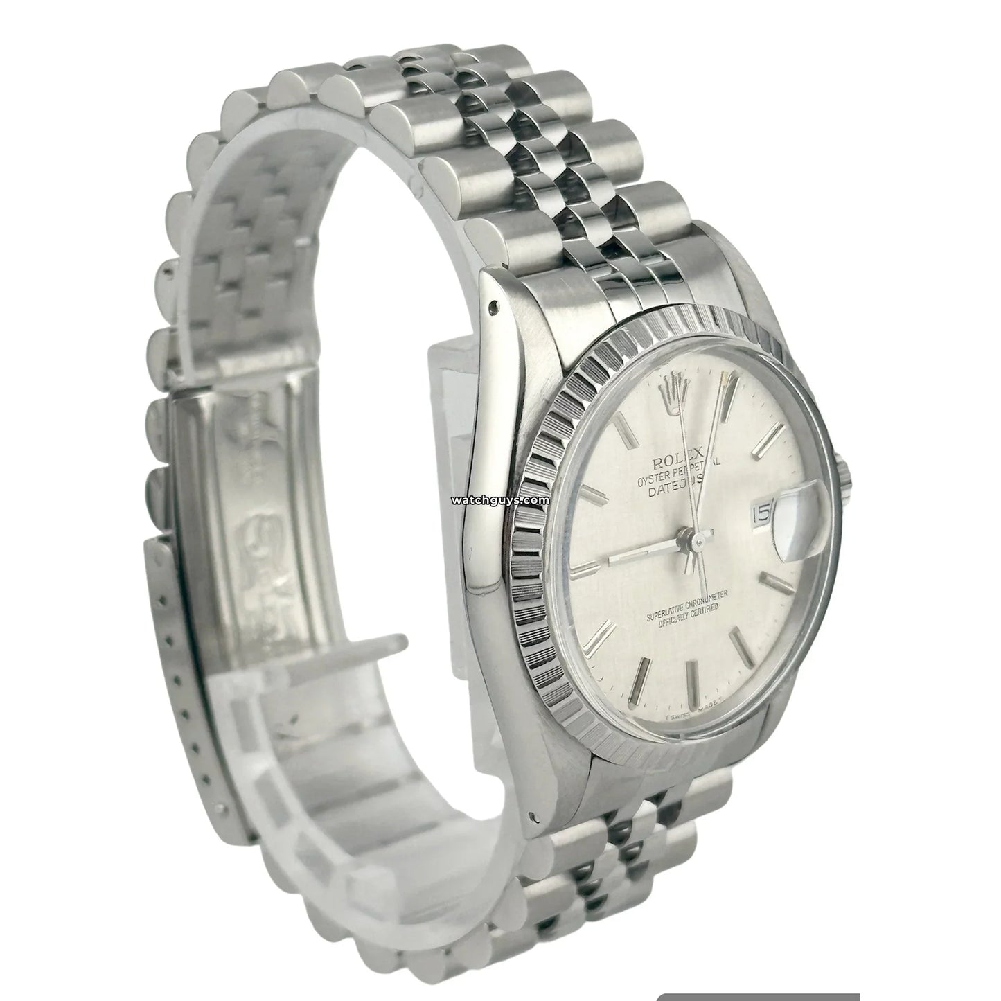 Rolex Datejust 16030 Silver Linen