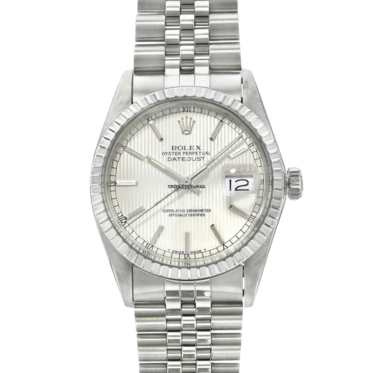 Rolex Datejust 16030 Silver Tapestry