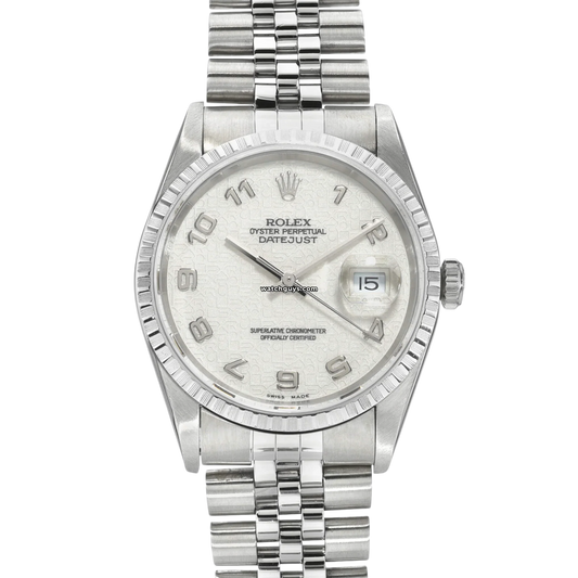 Rolex Datejust 16220 Ivory Jubilee Arabic