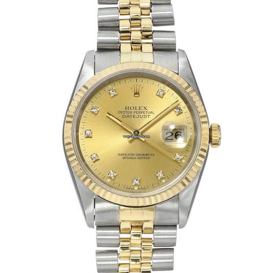 Rolex Datejust 16233 Champagne Diamond