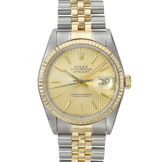 Rolex Datejust 16233 Champagne Tapestry