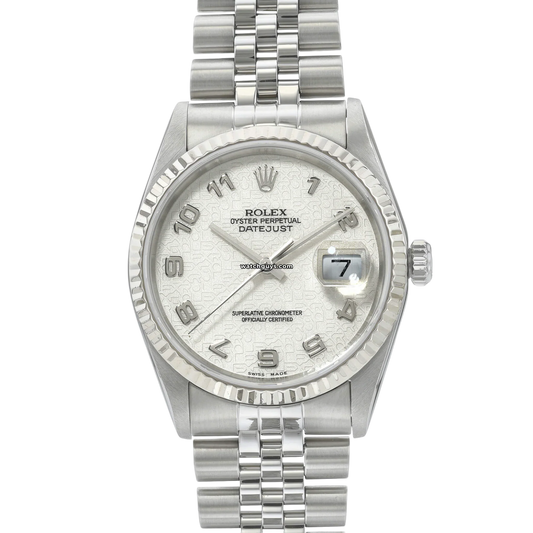 Rolex Datejust 16234 Ivory Jubilee Arabic