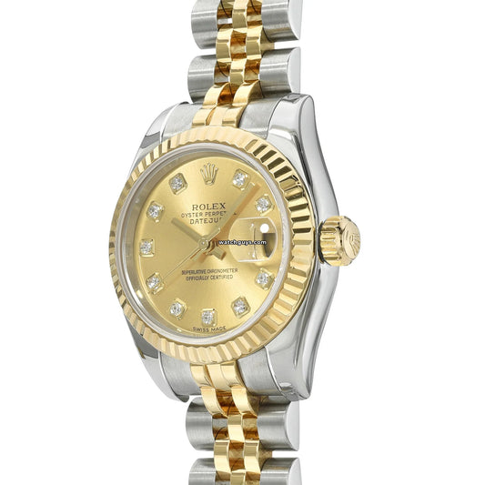 Rolex Datejust 179173 Champagne Diamond Jubilee
