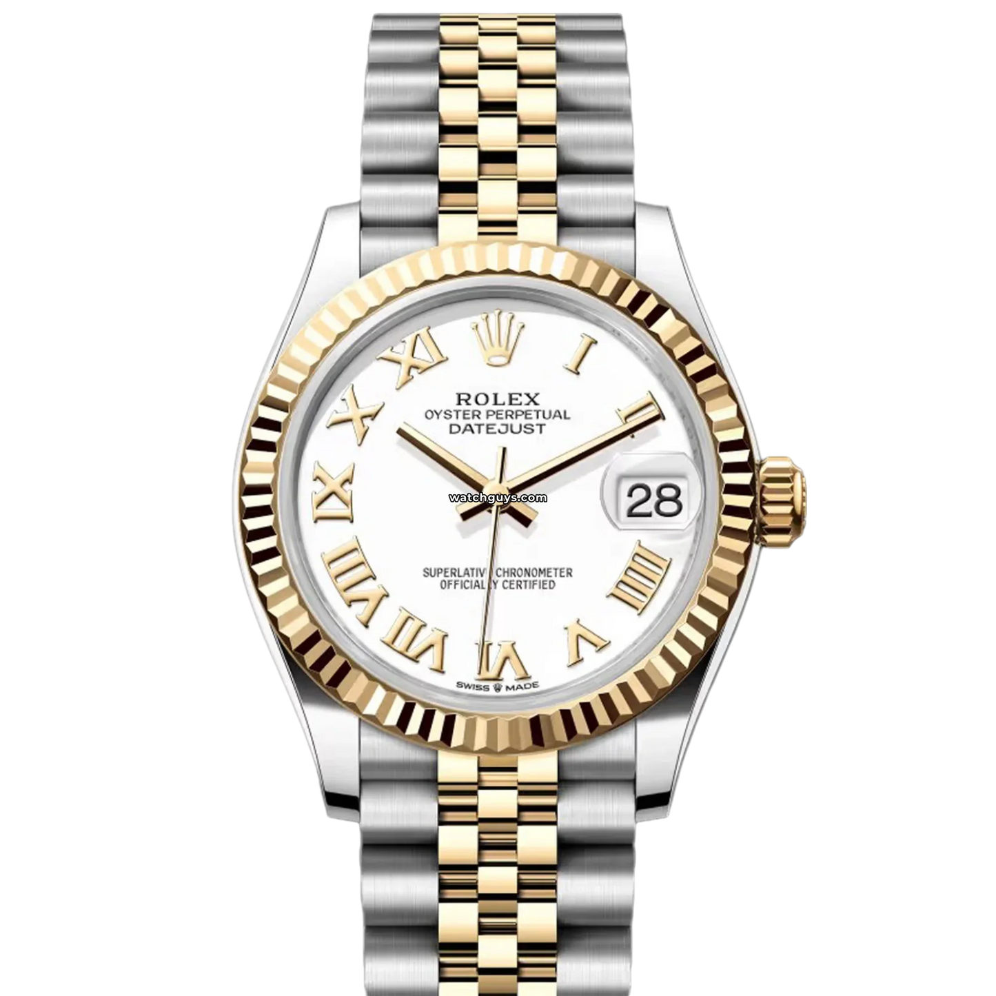 Rolex Datejust 278273 White Roman Jubilee
