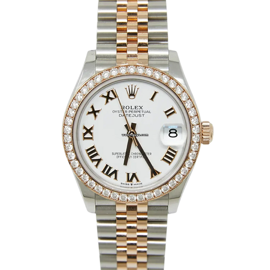 Rolex Datejust 278381RBR White Roman Diamond Jubilee