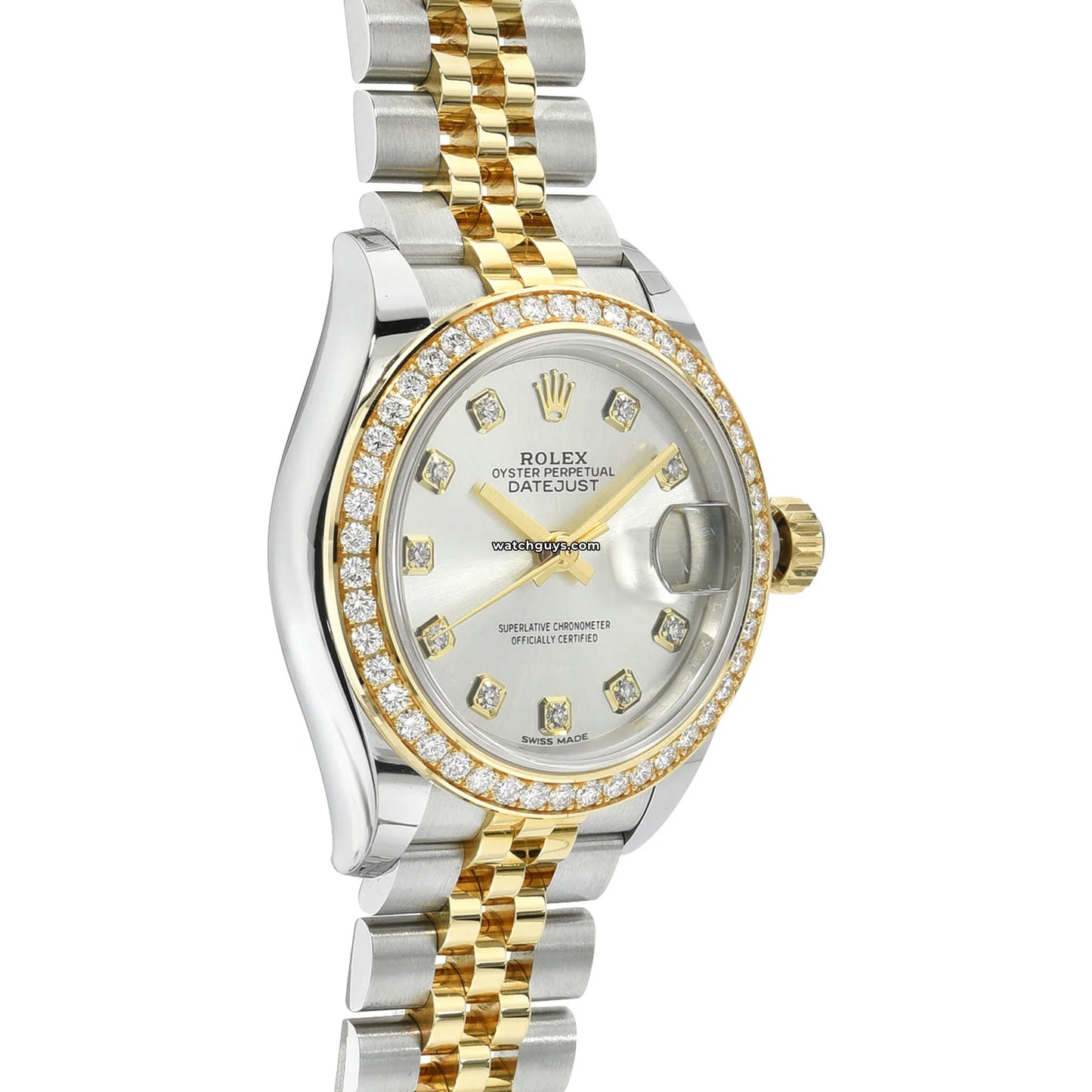 Rolex Datejust 279383RBR Silver Diamond