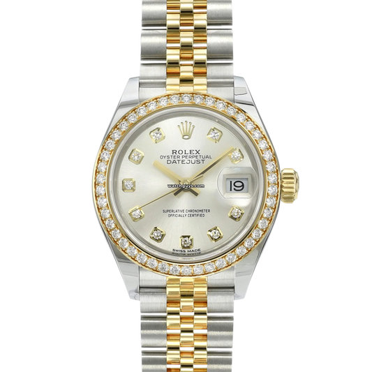 Rolex Datejust 279383RBR Silver Diamond