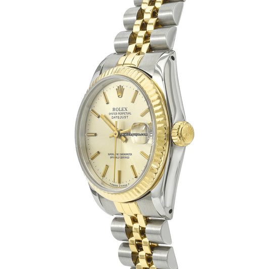 Rolex Datejust 68273 Two Tone Silver